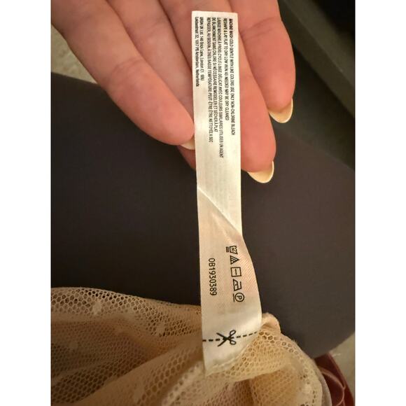 Intimissimi Floral Sheer Mesh Cami Top Pink Yellow Blue Ruched Bust Sz S - Picture 3 of 4